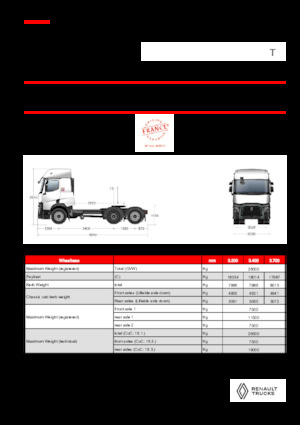 Tegljači - tegljačke jedinice Renault T T6X2 LOW 11L E6