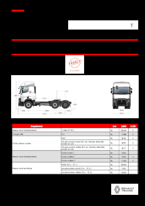 Tegljači - tegljačke jedinice Renault T T6X2 PUSHER 11L E6