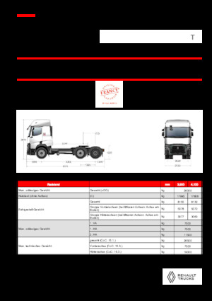 Tegljači - tegljačke jedinice Renault T T6X2 PUSHER 13L E6