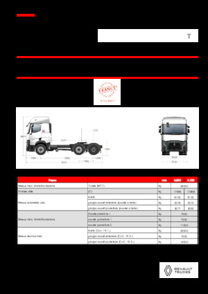 Tegljači - tegljačke jedinice Renault T T6X2 PUSHER 13L E6