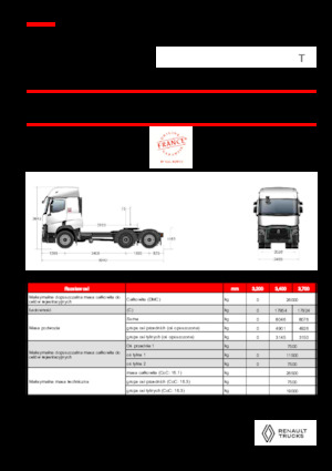 Tegljači - tegljačke jedinice Renault T T6X2 TAG 11L E6