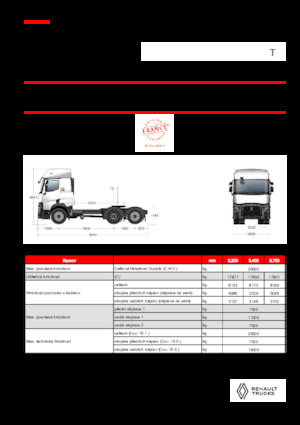 Tegljači - tegljačke jedinice Renault T T6X2 TAG 13L E6