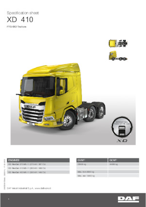 Tegljači - tegljačke jedinice DAF XD 370 FTG