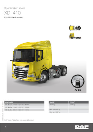 Tegljači - tegljačke jedinice DAF XD 370 FTG