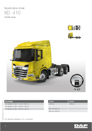 Tegljači - tegljačke jedinice DAF XD 370 FTN
