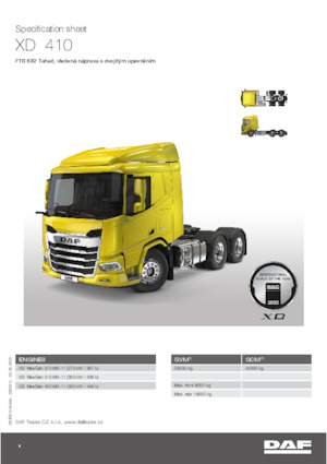 Tegljači - tegljačke jedinice DAF XD 370 FTS