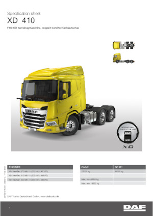 Tegljači - tegljačke jedinice DAF XD 370 FTS