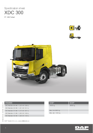 Tegljači - tegljačke jedinice DAF XDC 300 FT