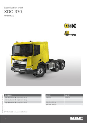 Tegljači - tegljačke jedinice DAF XDC 410 FTT