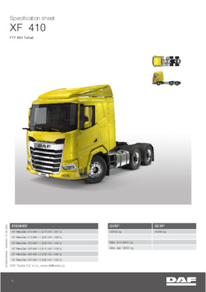 Tegljači - tegljačke jedinice DAF XF 450 FTT
