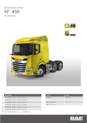 Tegljači - tegljačke jedinice DAF XF 410 FTG