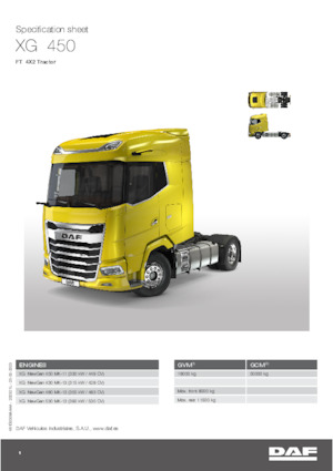 Tegljači - tegljačke jedinice DAF XG 480 FT