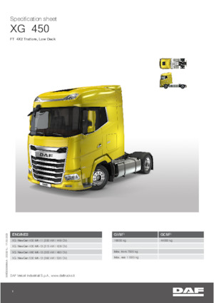 Tegljači - tegljačke jedinice DAF XG 430 FT Low Deck