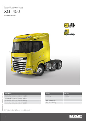 Tegljači - tegljačke jedinice DAF XG 530 FTG