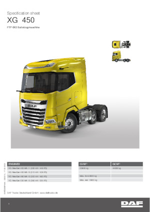 Tegljači - tegljačke jedinice DAF XG 430 FTP