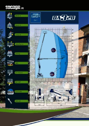 Dizala sa zglobnom granom montirana na prikolicu Socage DA 328 forSte