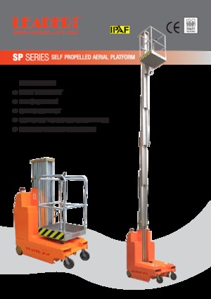 Vertikalna podizna platforma s jednim jarbolom Leader SP 20