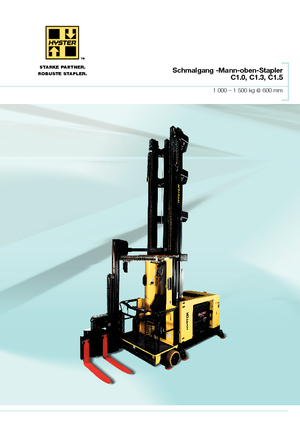 Viličari za uski prolaz Hyster C1.3-80