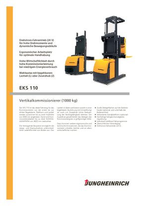 Skupljači narudžbi Jungheinrich EKS 110