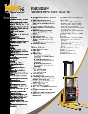 Skupljači narudžbi Yale FS030BF