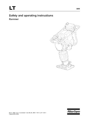 Nabijači na benzin i dizel Atlas Copco LT 800