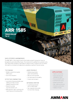 Vibracijski valjci za rovove Ammann ARR 1585 T4f