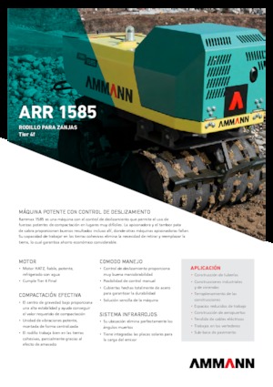 Vibracijski valjci za rovove Ammann ARR 1585 T4f