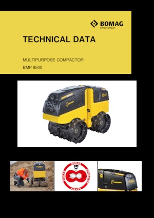 Vibracijski valjci za rovove Bomag BMP 8500