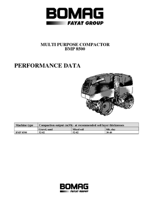 Vibracijski valjci za rovove Bomag BMP 8500