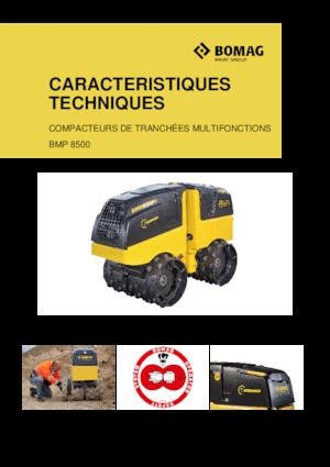 Vibracijski valjci za rovove Bomag BMP 8500