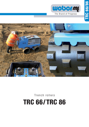 Vibracijski valjci za rovove weber mt TRC 86