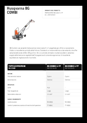 Lopatice za hodanje Husqvarna BG COMBI