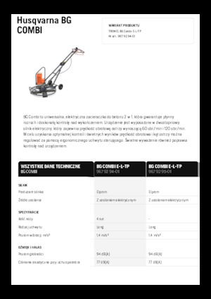Lopatice za hodanje Husqvarna BG COMBI