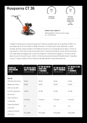 Lopatice za hodanje Husqvarna CT 36