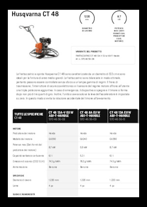 Lopatice za hodanje Husqvarna CT 48