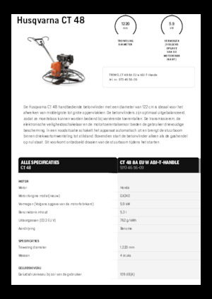 Lopatice za hodanje Husqvarna CT 48