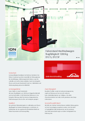 Hodajući viličar Linde D12S