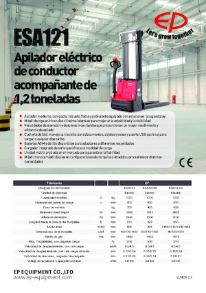 Hodajući viličar EP ESA121