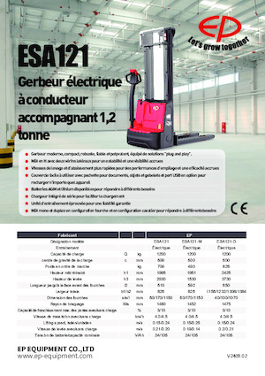 Hodajući viličar EP ESA121