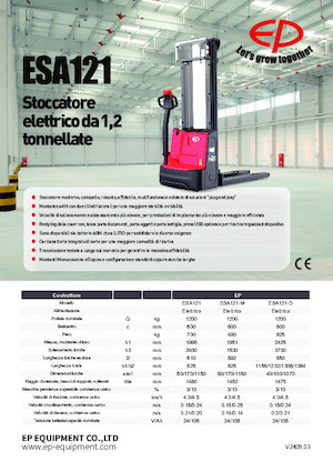 Hodajući viličar EP ESA121