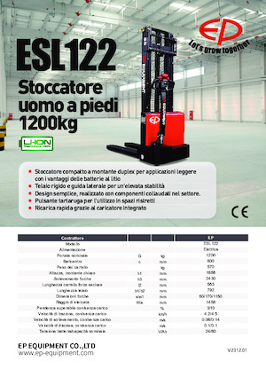 Hodajući viličar EP ESL122
