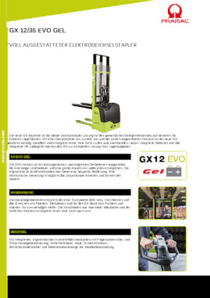 Hodajući viličar PRAMAC Lifter GX 12/35 Evo Gel