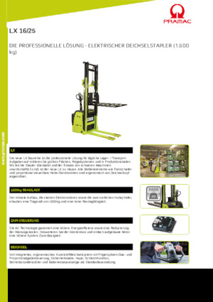 Hodajući viličar PRAMAC Lifter LX 16/25