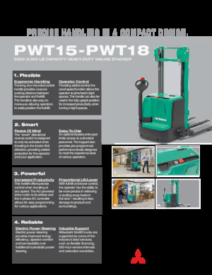 Hodajući viličar Mitsubishi PWT15