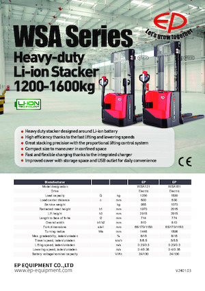 Hodajući viličar EP WSA121