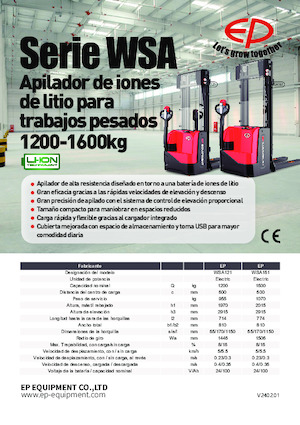 Hodajući viličar EP WSA121