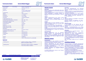 Hodajući bageri Kaiser S 1-4