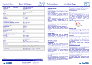 Hodajući bageri Kaiser S 1-5