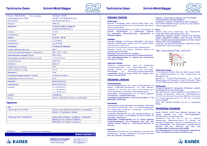Hodajući bageri Kaiser S 2 Mobil