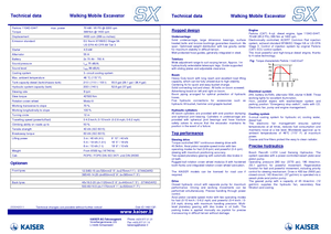 Hodajući bageri Kaiser S X